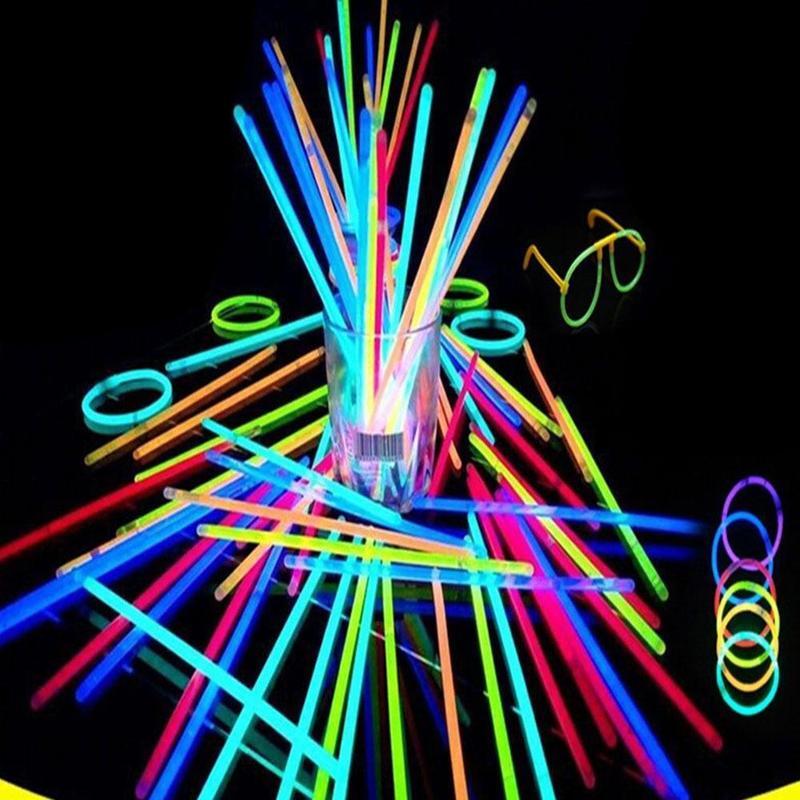 10 sztuk pomadka rozjaśniająca wielobarwność pałeczka fluorescencyjna nocny blask dorosłych kij dzieci impreza urodziny prezent zabawki dekoracje T1P7