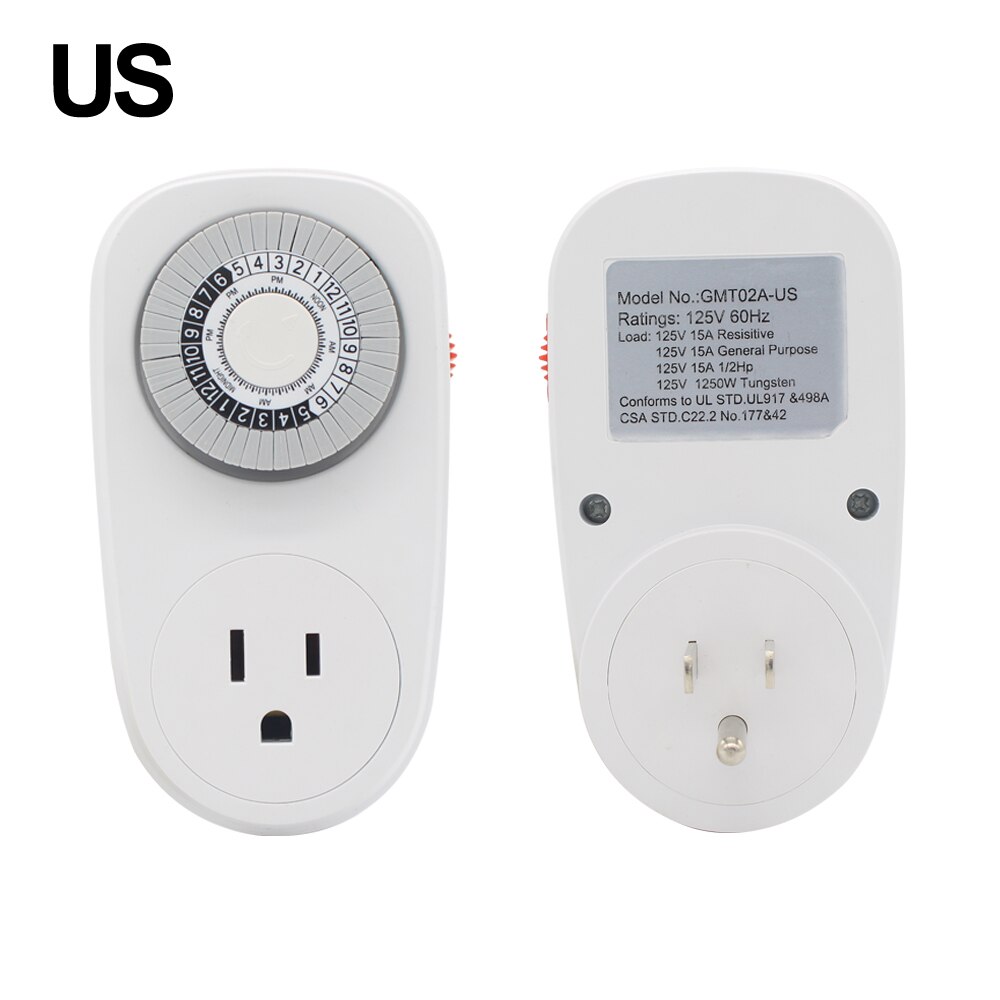 Manhua germany plug -in 230 vac 16a gmt 02a mekanisk energibesparende køkken-timer-switch til hjemmebrug: Os stik