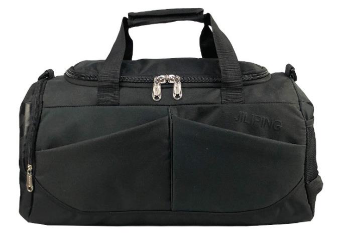 Sac à main de voyage de grande capacité pour hommes et femmes, sacs de Sport, fourre-tout en toile, grand voyage pliable, sac à bandoulière: Black