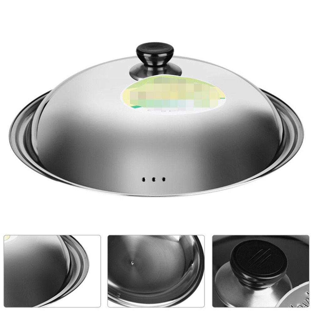 1Pc 34/36/38/40Cm Rvs Kookpot Deksel Multifunctionele Anti-Brandwonden Dikker pot Cover Protector Keuken Tool