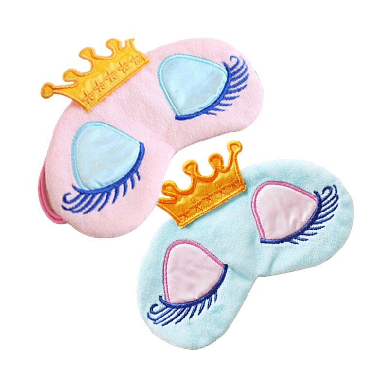 De dibujos animados sombreado gafas venda serio lindo ojos cubierta corona de viaje venda sombra lindo viaje ojo dormido cubierta