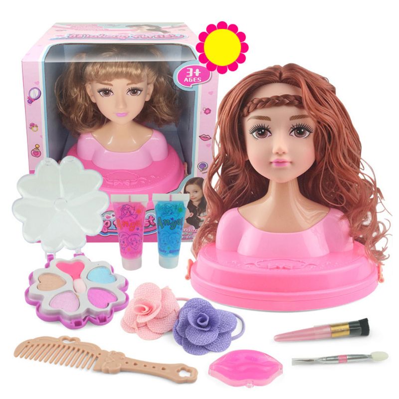 Children Pretend Play Kid Make Up Toys Set Hairdressing Simulation Cosmetic: 2