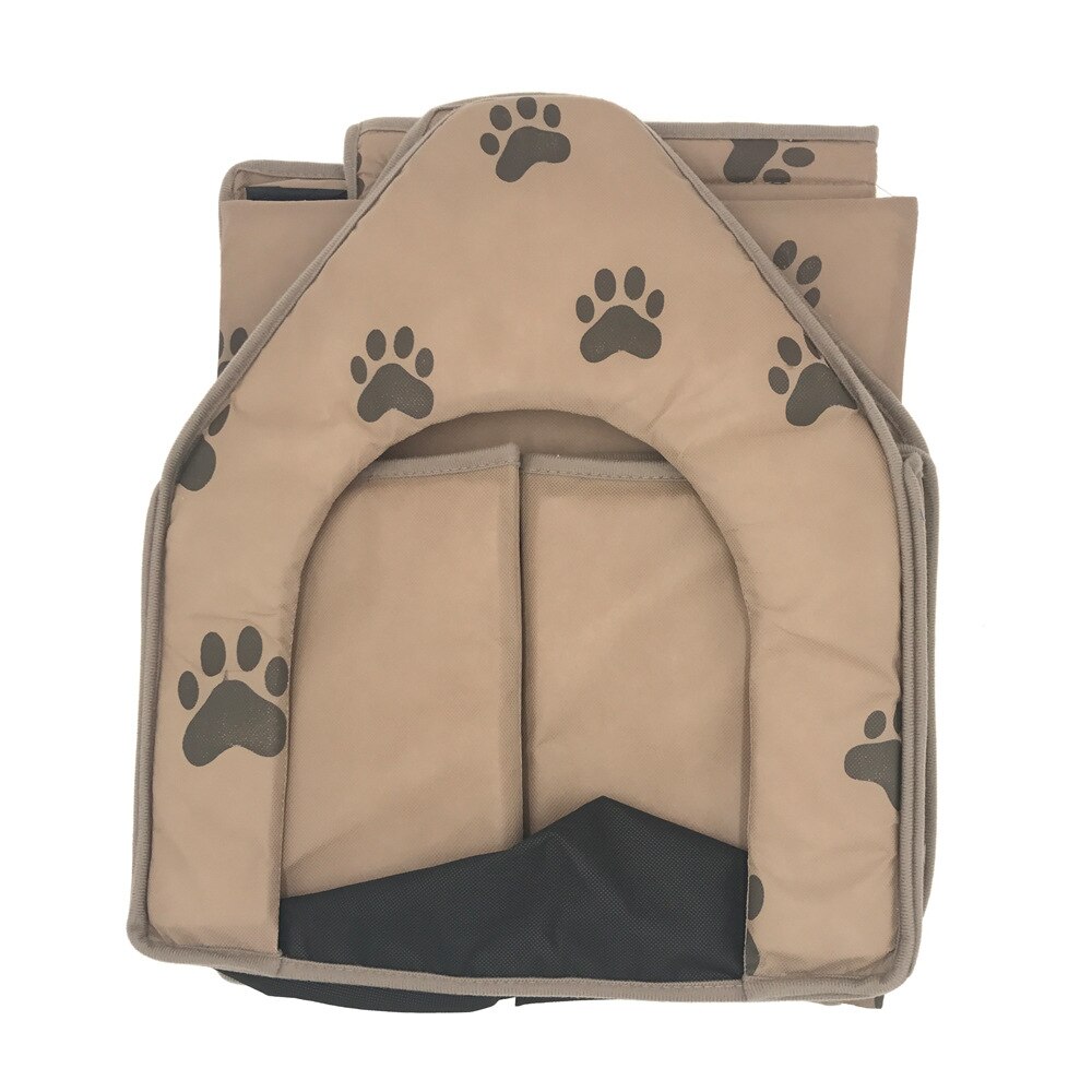 Caseta para casa de perro a rayas, alfombra con cubierta extraíble, camas para perros pequeños, medianos, cama para dormir