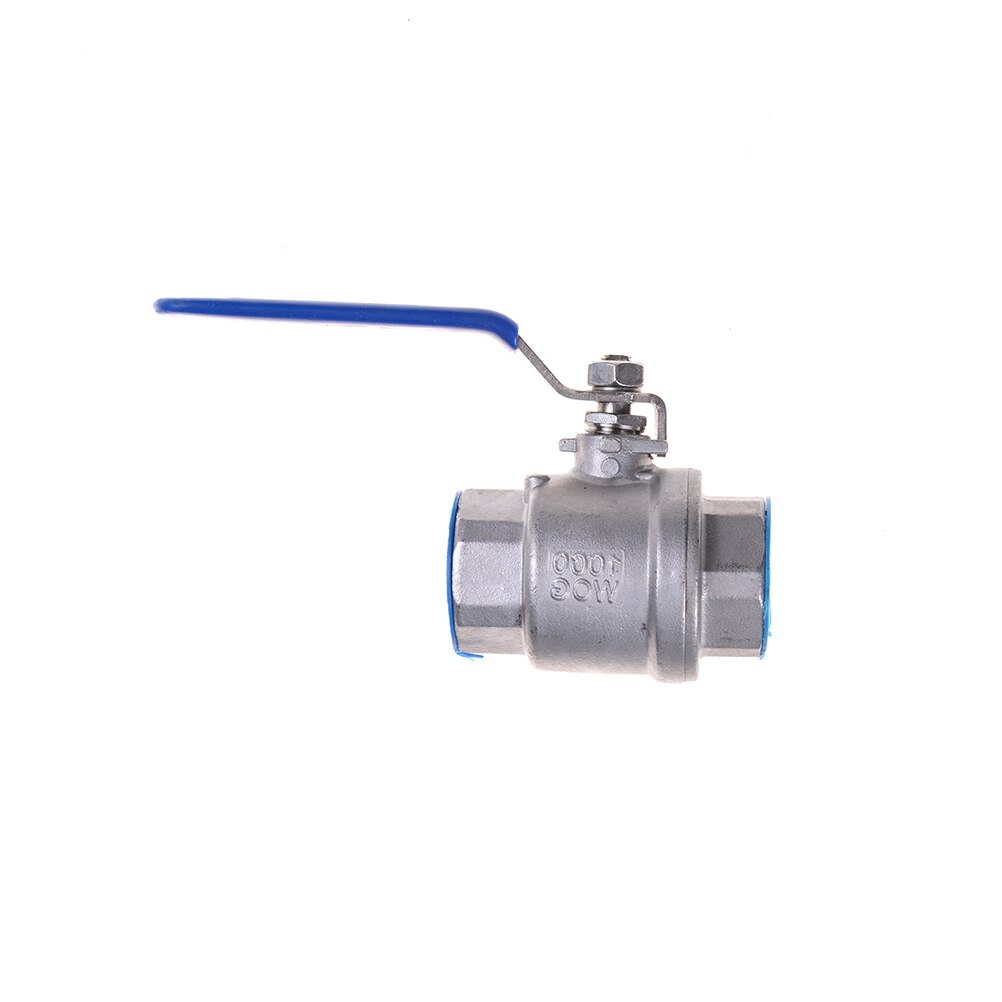 1'' Ball Valve Full Port Plumbing Fixing Female NPT Threaded SS 304 Stainless Steel Vinyl Handle