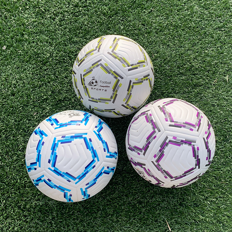 Professionele wedstrijdvoetbal voor jongeren/volwassenen, maat 5, Slijtvast, dagelijkse trainingsvoetbal, PU-thermisch gebonden technologie