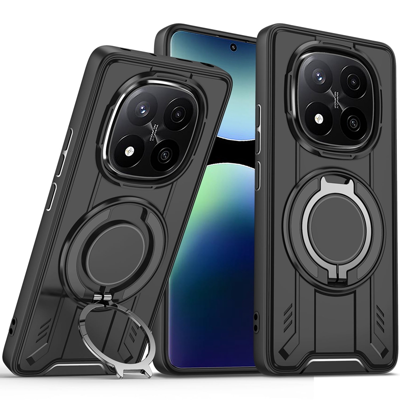 Magsafe – coque de chargement magnétique sans fil, étui de luxe pour Xiaomi Redmi Note 13 14 Pro 4G 5G Pro + Plus, Protection de caméra, housse PC: CANVAS / Bleu