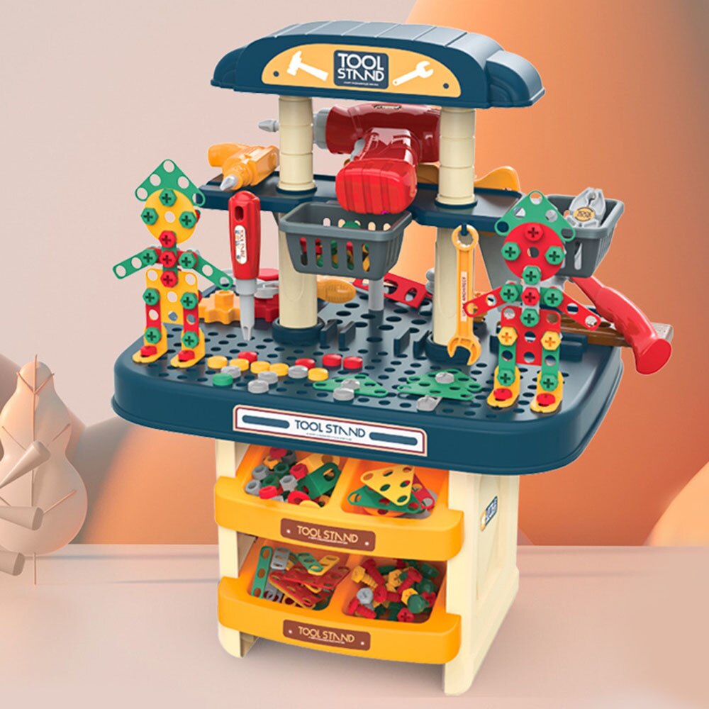 Kinderen Schroef Schroef Montage Speelgoed Voor Jongen Puzzel Brain 4 Demontage En Montage Hands-On Multifunctionele Toolbox Kids Gereedschap
