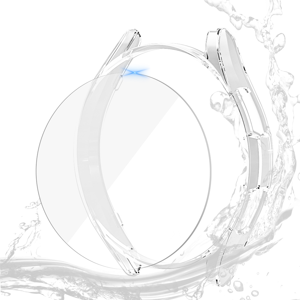 Vidrio + funda para Samsung Galaxy Watch 6 40mm 44mm, cubierta mate para PC, carcasa protectora para Galaxy Watch 6 Classic 43mm 47mm: XXL / Multicolor