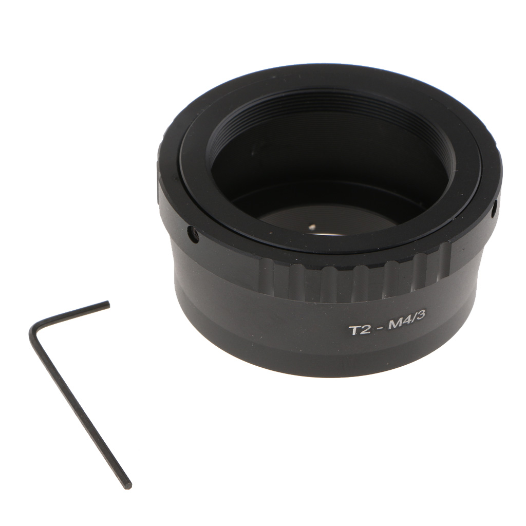 Adaptateur d'objectif à monture T2 vers Micro 4/3 pour télescope pour appareils photo Olympus Panasonic