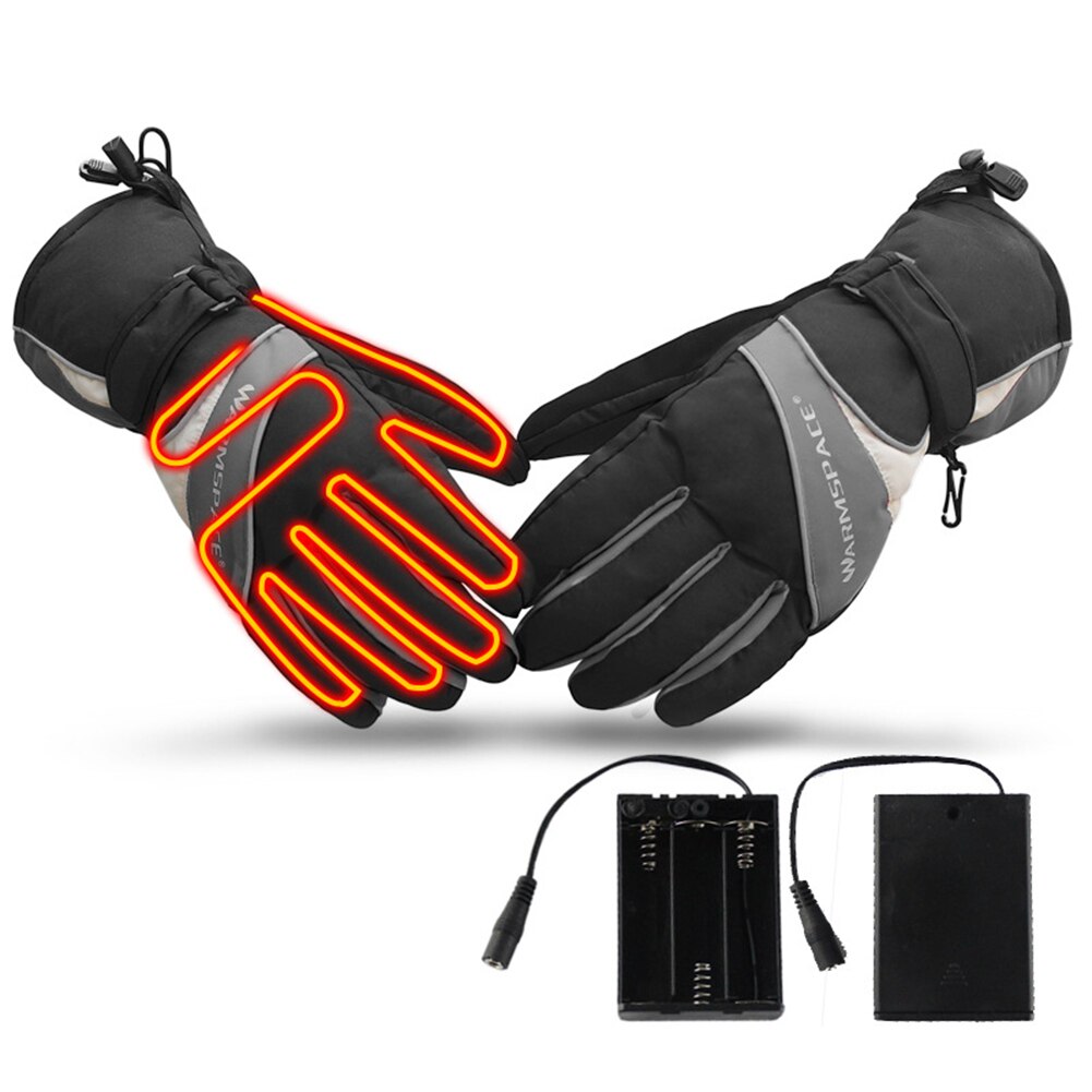 Guanti riscaldati elettrici USB invernali batteria elettrica ricaricabile guanto riscaldamento scaldamani per sci motociclistico
