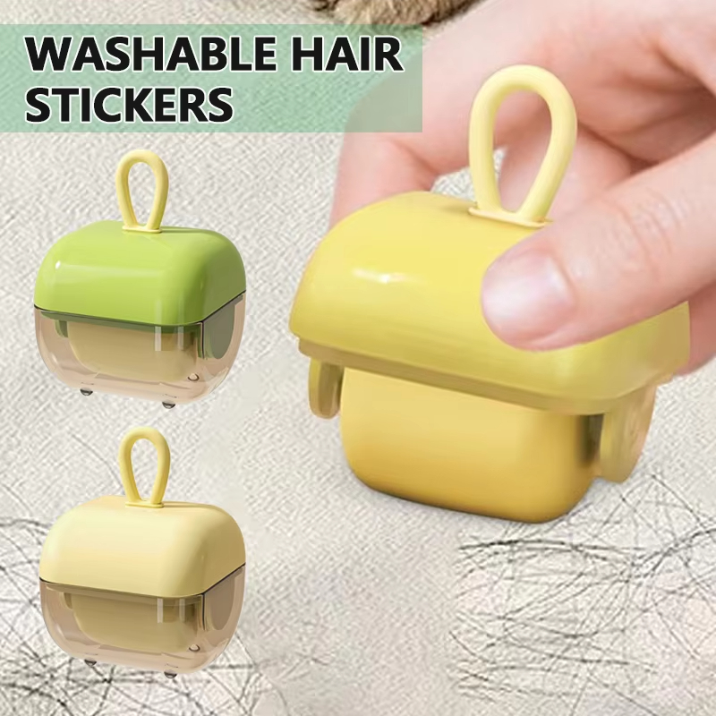 Rodillo de pelusa lavable reutilizable, máquina adhesiva fuerte para pegar el cabello, para ropa, mascotas, limpieza de muebles, ahorro de tiempo, adhesivo para el cabello