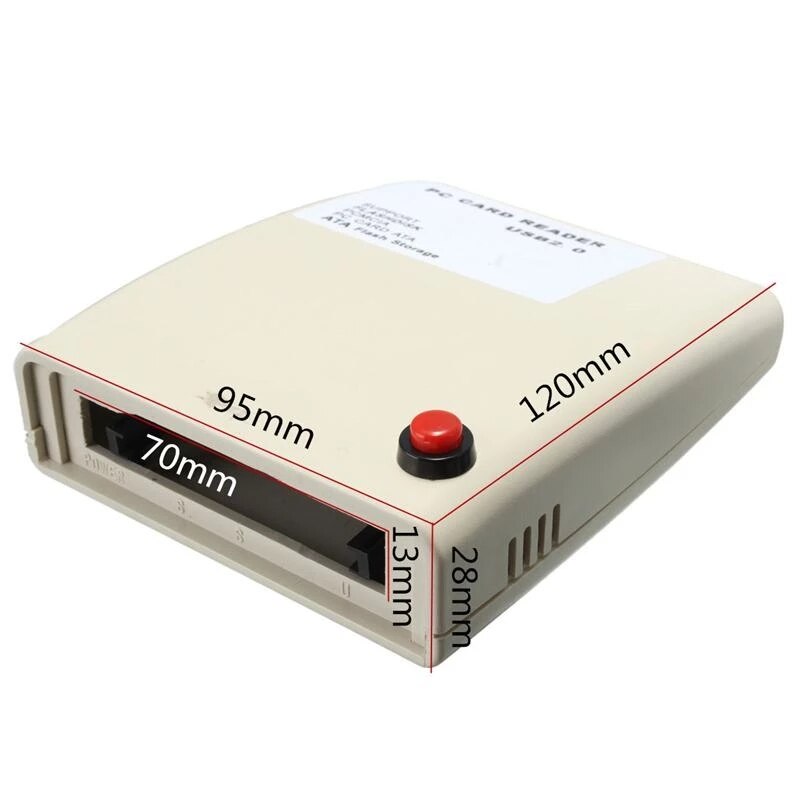 PCMCIA to USB to 68 Pin ATA PCMCIA Card Reader Flash Disk Memory Card Reader Adapter Converter For Computer