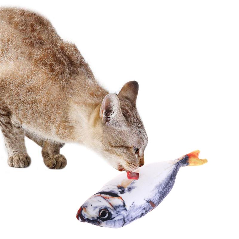 Fisk form katt leke bitebestandig kattunge tygge leke kattemynte kjæledyr leke kattunge tenner leke katt interaktiv leke kjæledyr trening leke: 7