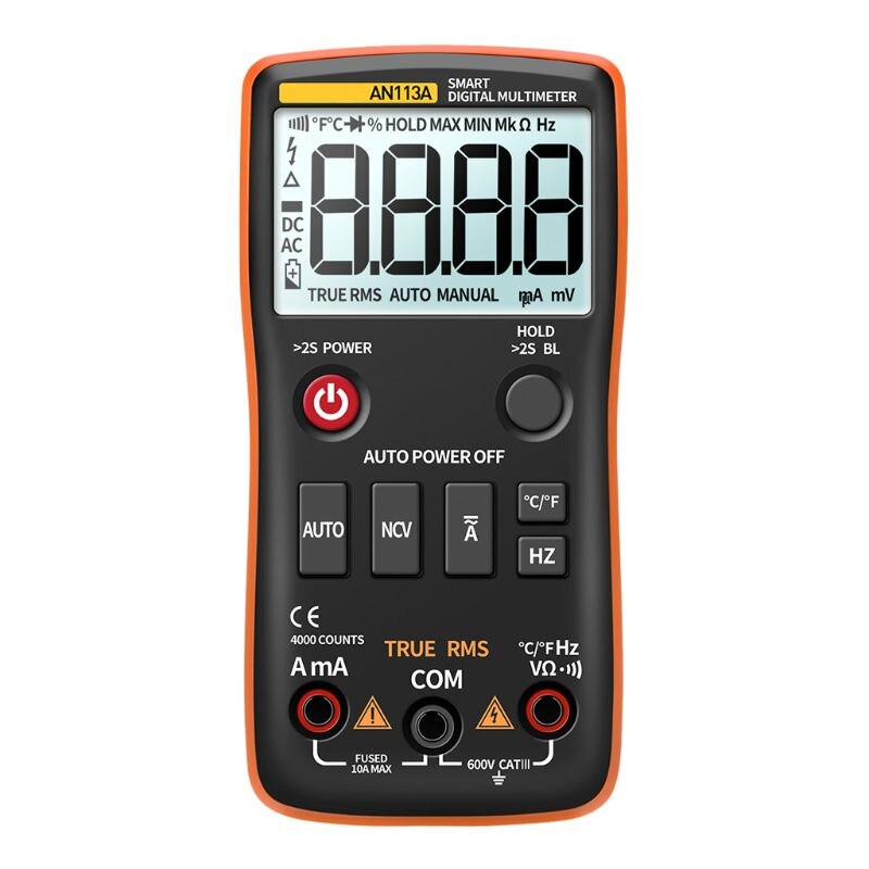Unit Multimeter Auto Rage Digital Multimeter Auto Range True RMS with Temper... – Vicedeal