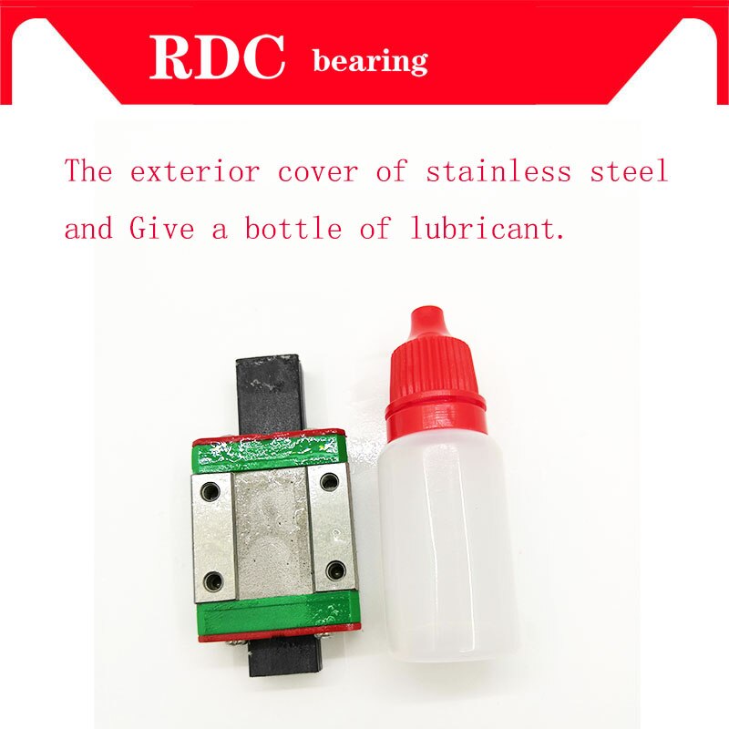 2pcs 12mm Linear Guide MGN12 L= 300mm linear rail way + MGN12C or MGN12H Long linear carriage for CNC XYZ Axis