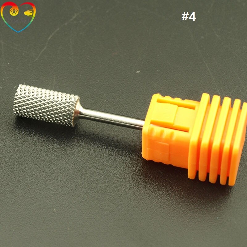 Easynail 8 typer hardmetall spiker borer grader metall bor bits neglebånd for manikyr elektrisk spiker bor tilbehør ,2.35mm: Mørk khaki
