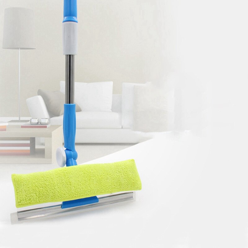 Long Pole Window Cleaner Stainless Steel Telescopic Pole Floor Mop Brush Multifunctional Glass Wiper