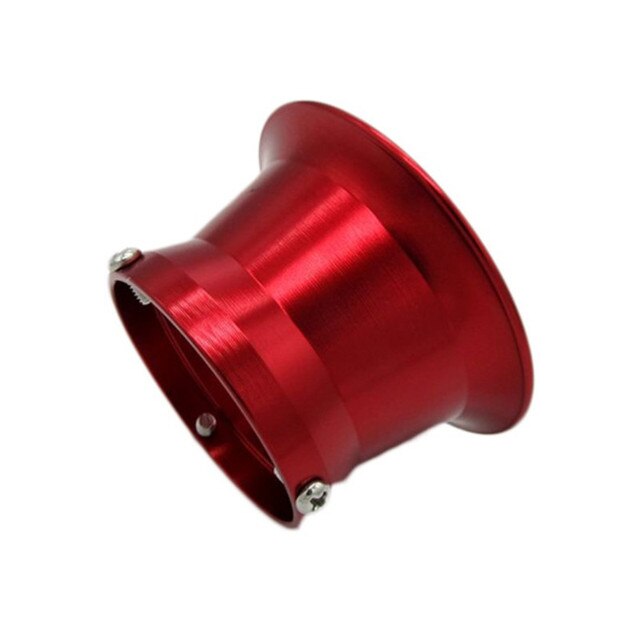 Filtro de aire de carburador, Trompeta de aleación de aluminio, color rojo y plateado, 50mm, para Keihin OKO KOSO- PWK24-30, piezas de motocicleta: Red