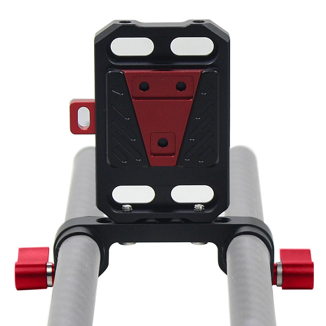 Aluminum Quick Release V-Lock Battery Mounting Plate w/ 15mm Rod Clamp For Photography DSLR Cameras Rig Rail Follow Focus System