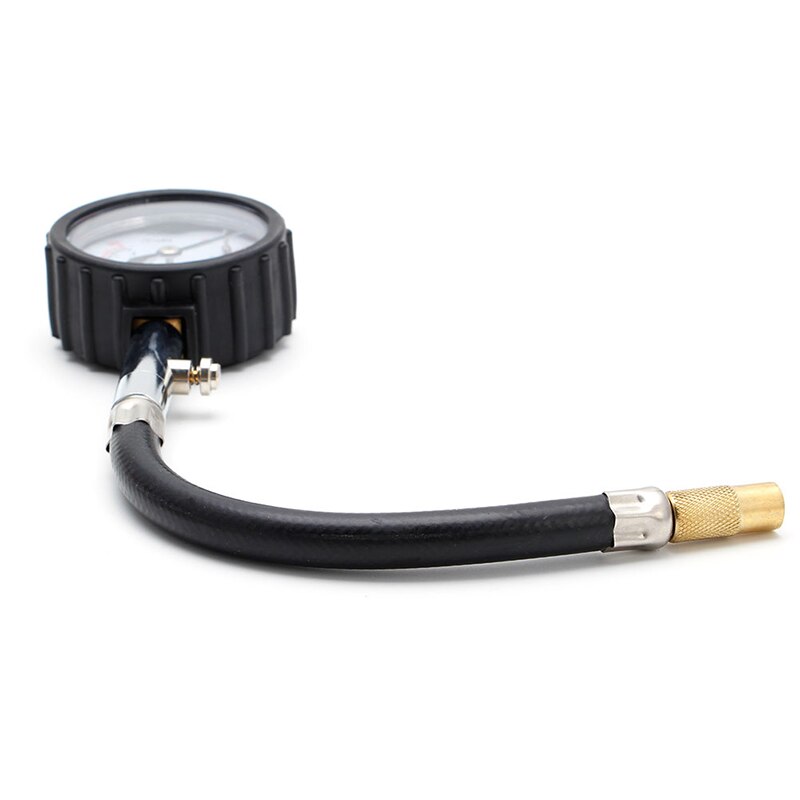 0-100PSI Auto Truck Auto Motor Band Band Luchtdrukmeter Dial Meter Tester