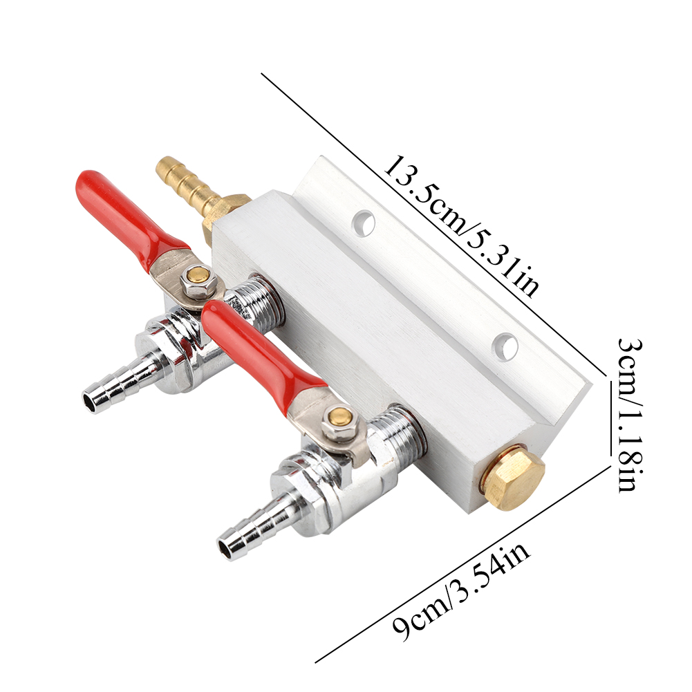 Colector de Gas con válvula de retención integrada, Colector de Gas independiente para cerveza casera
