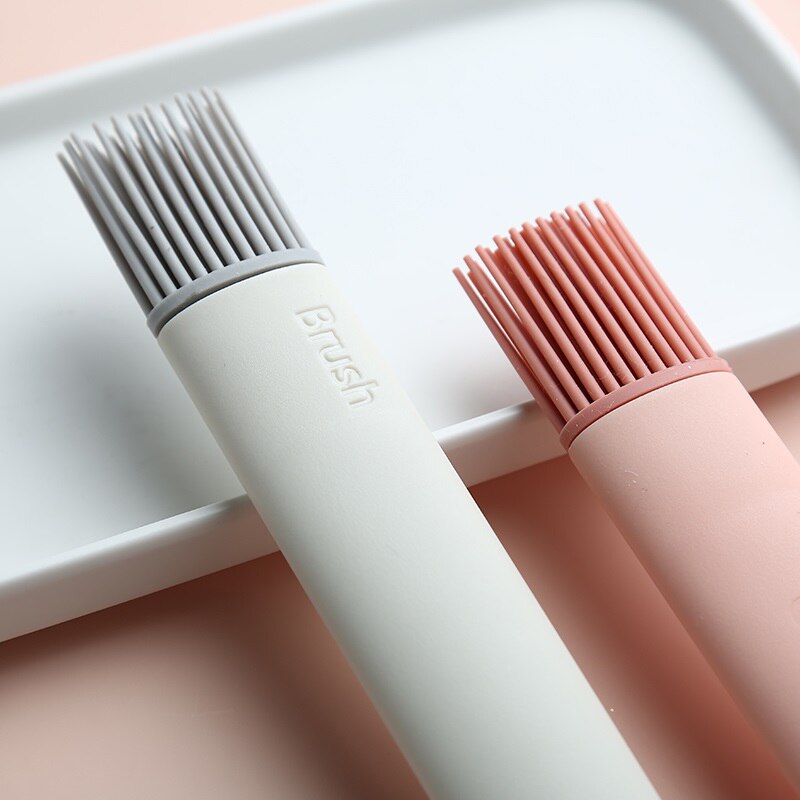 2 stuks siliconen olieborstel, bakkwast, keukenborstel, barbecue-olie, sauskwast, snoepkleurige siliconenborstel voor bak- en kookgadgets