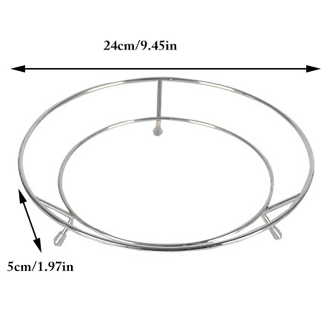 Trivet Rack Stand Stainless Steel Round Steamer Rack Stand Stock Pot Insert Rack 2 Sizes Pot Pan Cooking Stand Cooker Accessory