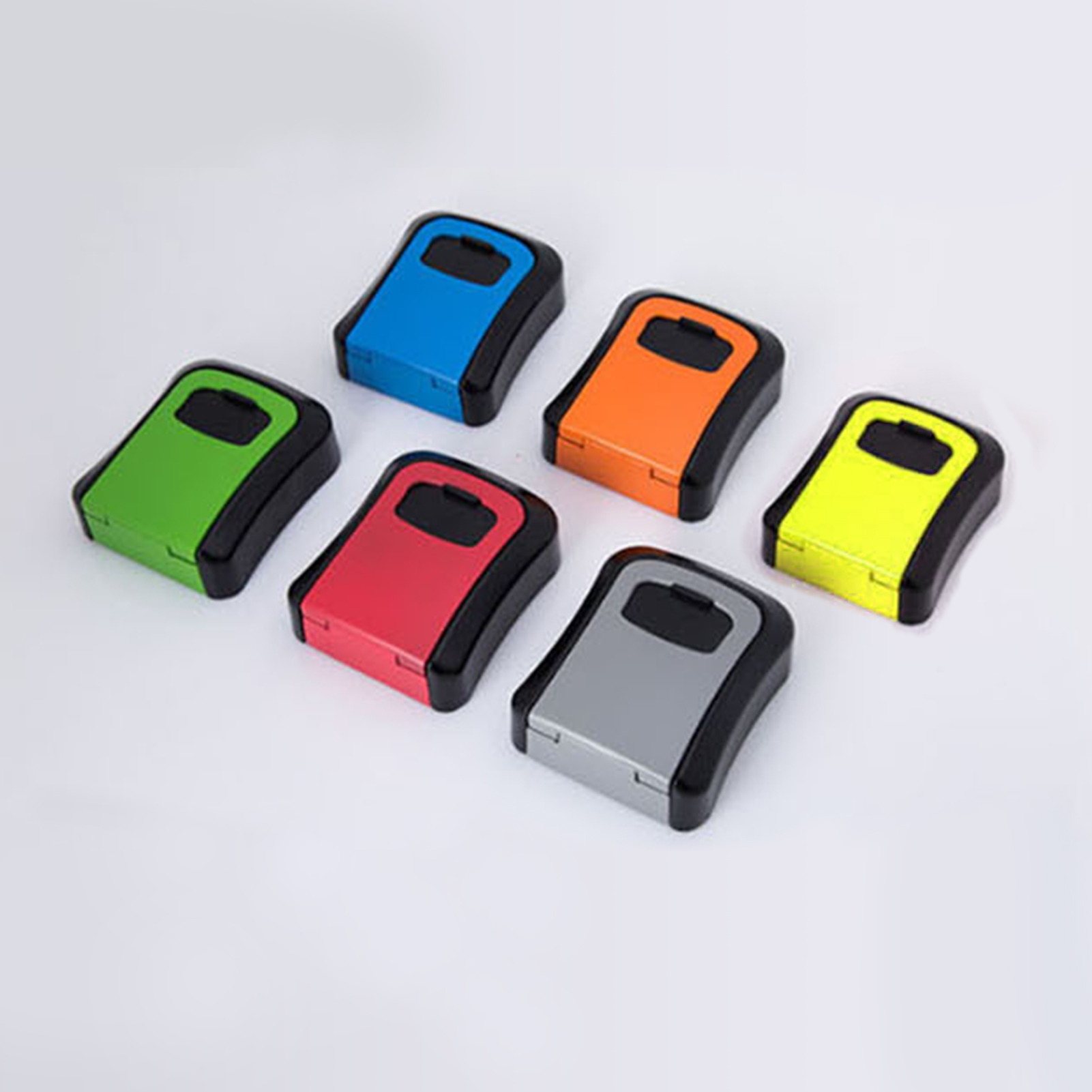 Key Storage Lock Box Wall Mount Aluminum Alloy 4-Digit Combination Waterproof Lockbox Key Safe Box for House Key ID Card U Disk