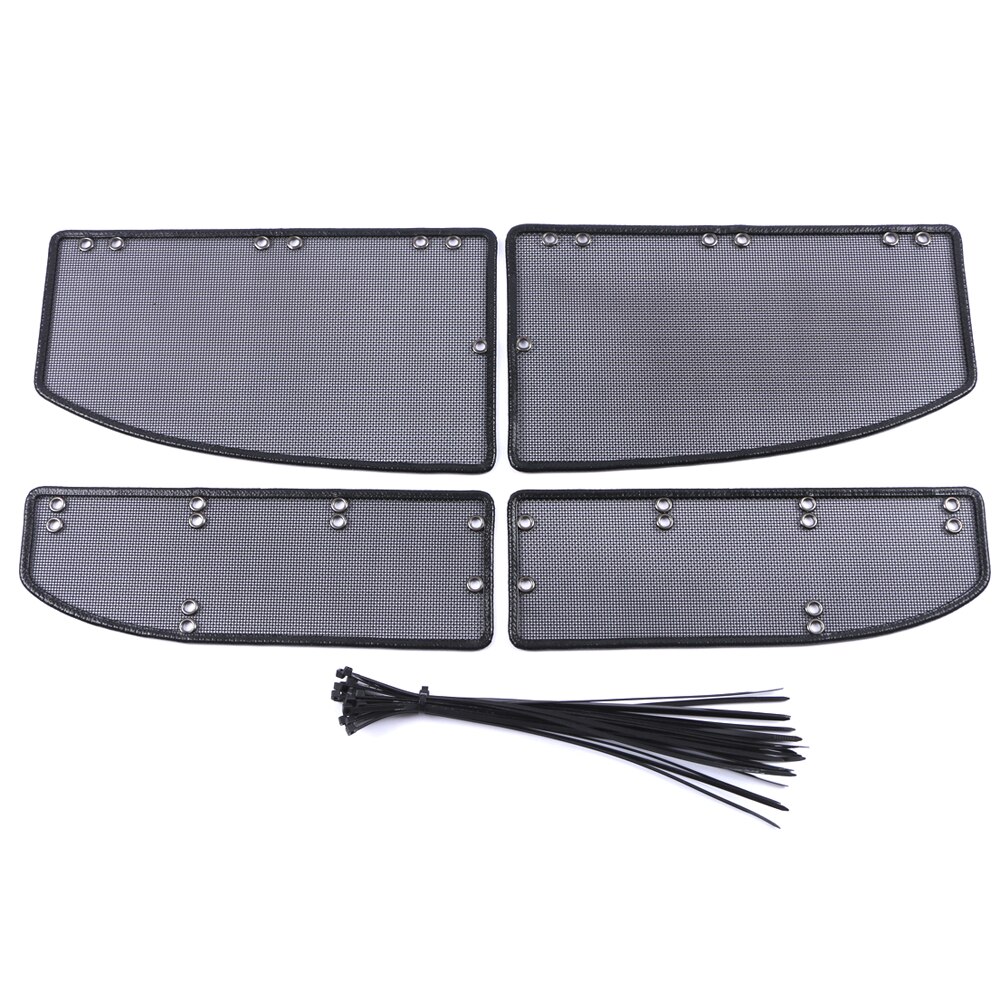 Voor Mercedes Benz C-Klasse Buitenkant Stalen Front Insect Grill Netto Beschermhoes 4 Stuks