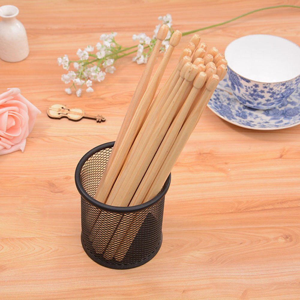 10 pairs Drumsticks Pencil Suck UK Wood Log Manufacturing Baqueta HB Writing Safe Non-toxic Pencil Drumsticks for Drummer