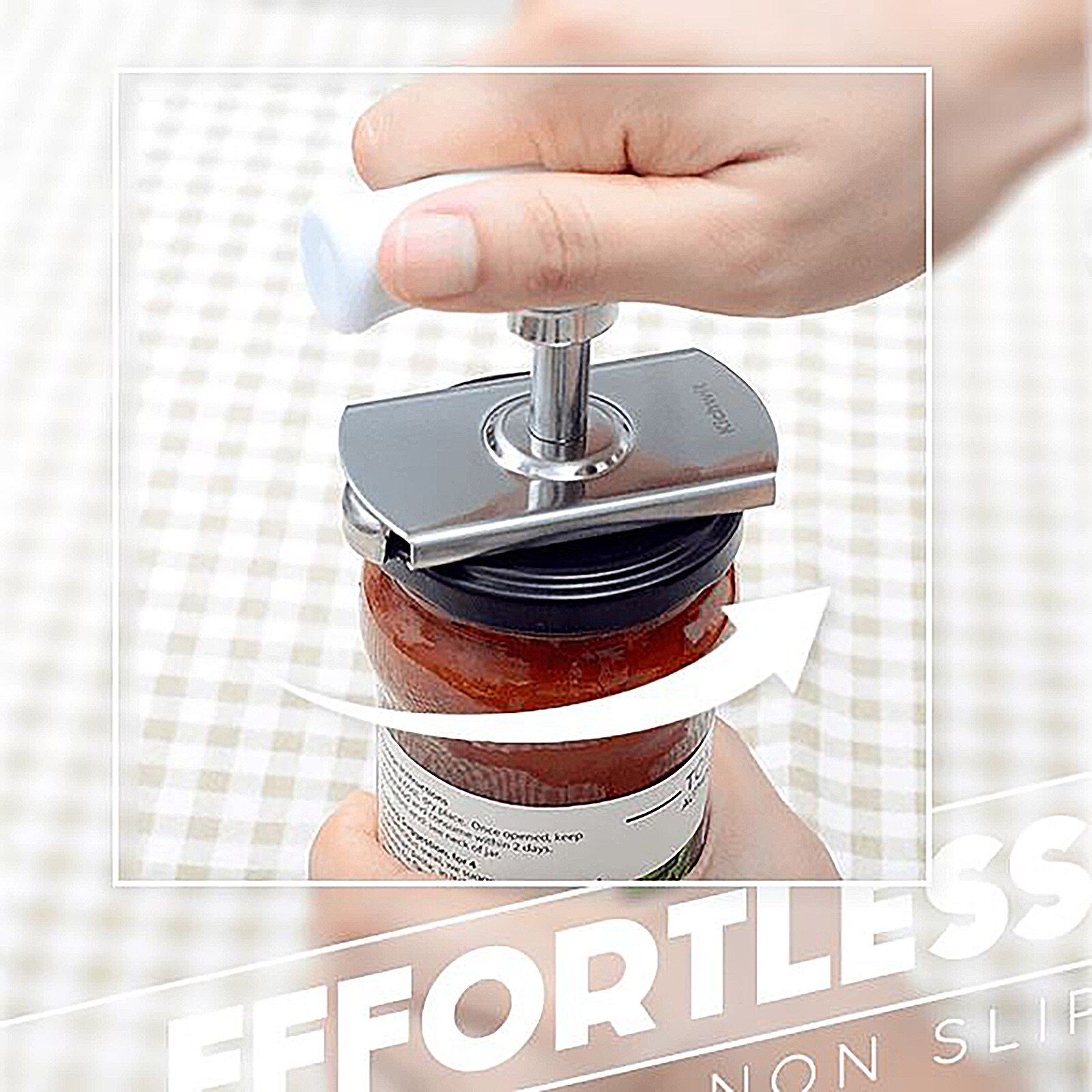 Adjustable Stainless Steel Can Opener Mini Jar Openers Manual Spiral Seal Lid Remover Bottle Opener Kitchen Gadgets Openers