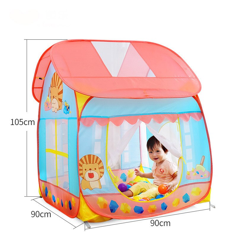 Kids tent Foldable cartoon game house Girl princess treasure hunt house tent ocean ball Play Game Teepe for children