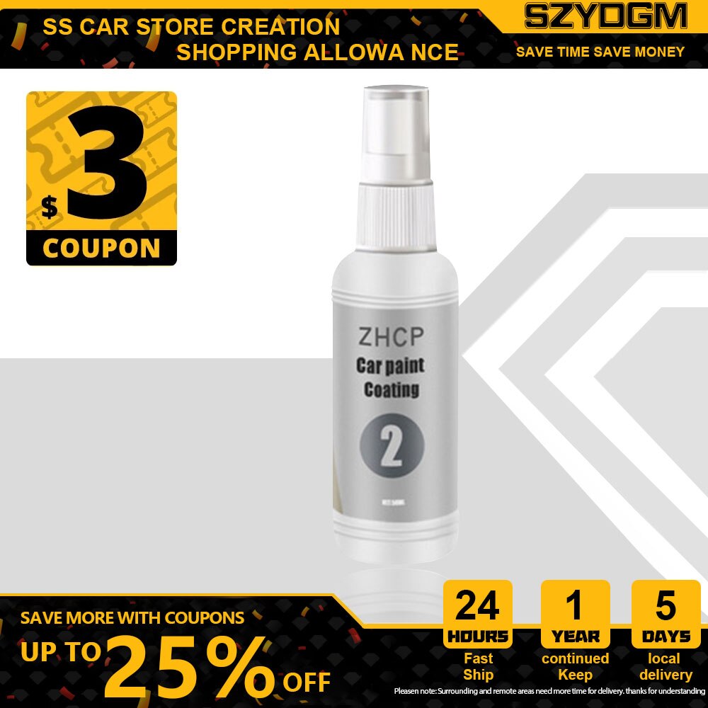 50ml Quick Crystal Plating Agent Car Car Paint Hydrophobic Coating Concentrate Paint Surface Anti-scratch Plating Crystal