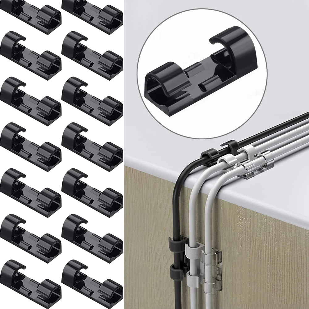 Kabel Organizer Muur Desktop Zelfklevende Draad Winder Usb Opladen Data Line Manager Snoer Houder In Auto Gps Apparaten Kabel Klem