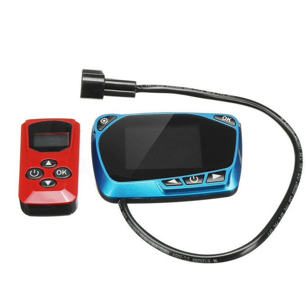 12V 24V Easy Install Monitor Switch Automotive Remote Control Parking Heater Controller Set LCD Display Timing Plateau Adaptive