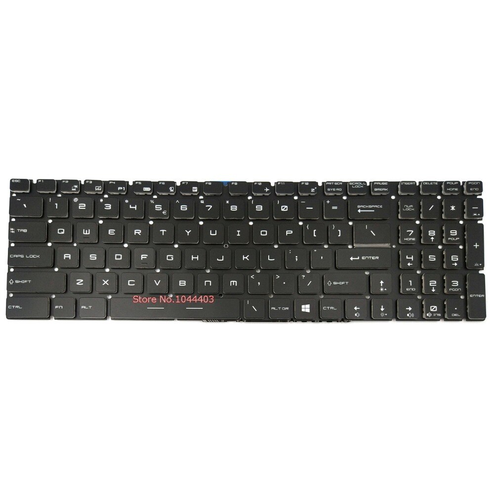 laptop keyboard for MSI GL62 GL72 6QC 6QD 6QF Black Without Backlit Without Frame US Crystal Key