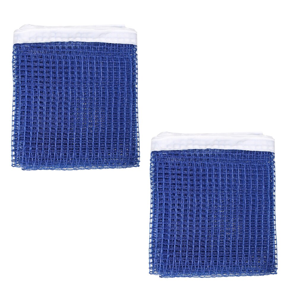2PCS Reusable Outdoor Table Tennis Replacement Net Nylon Regulation Pong Net without Post (Black)