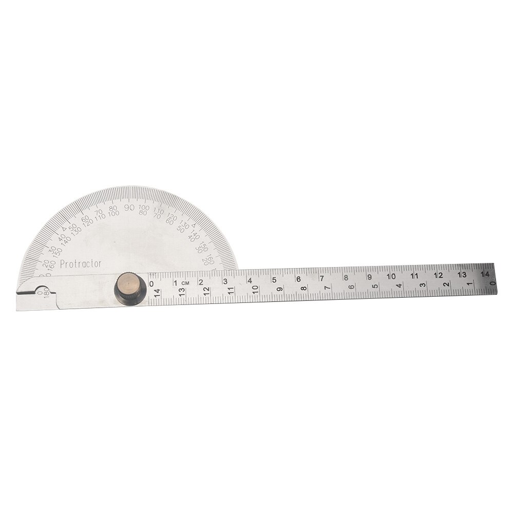 14.5cm 180 Degree Practical Protractor Angle Finder Ruler Stainless Steel Caliper Measuring Tools Woodworking