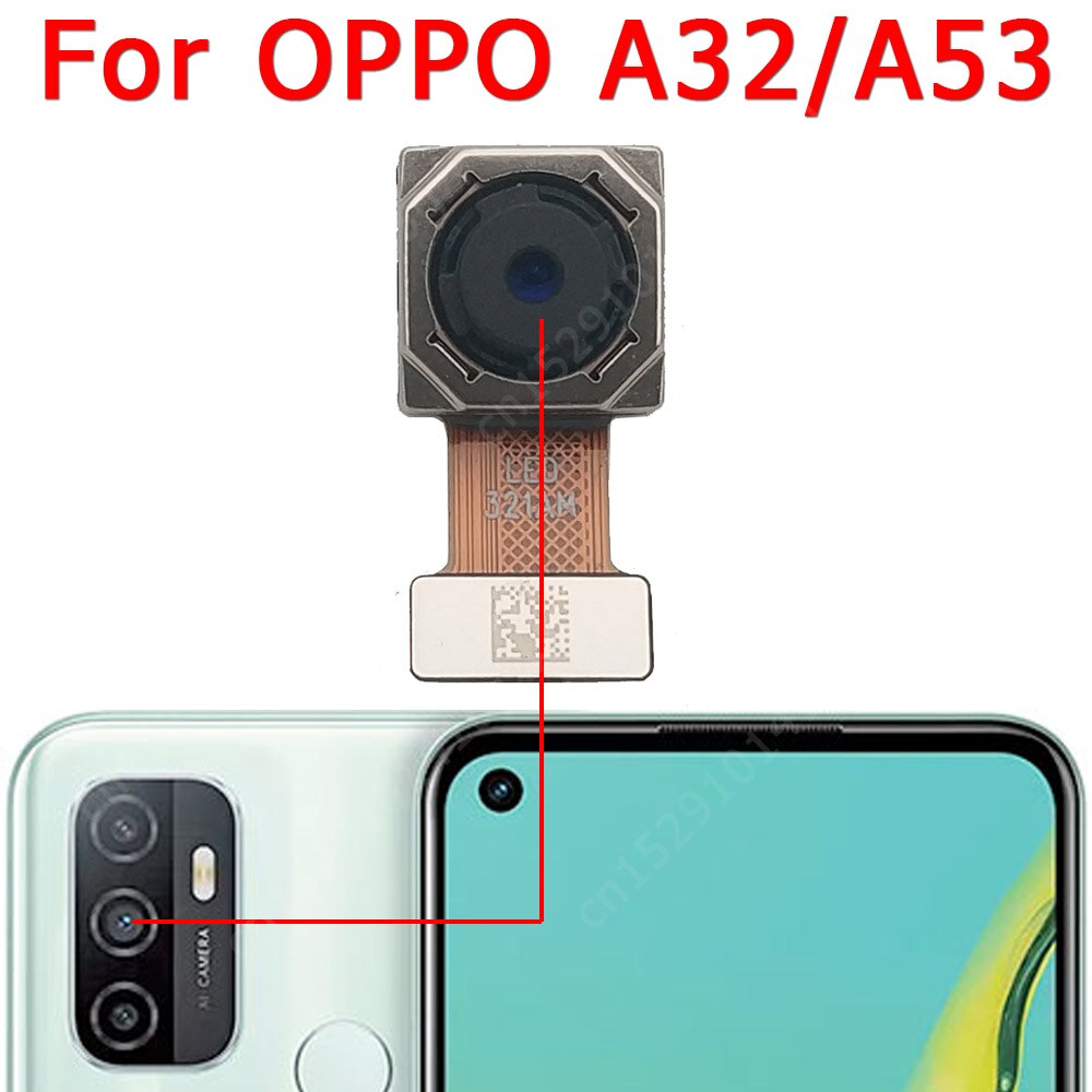 Original Rear Back Camera For OPPO A53 A32 Main Backside Big Camera Module Flex Cable Replacement Repair Spare Parts: Default Title
