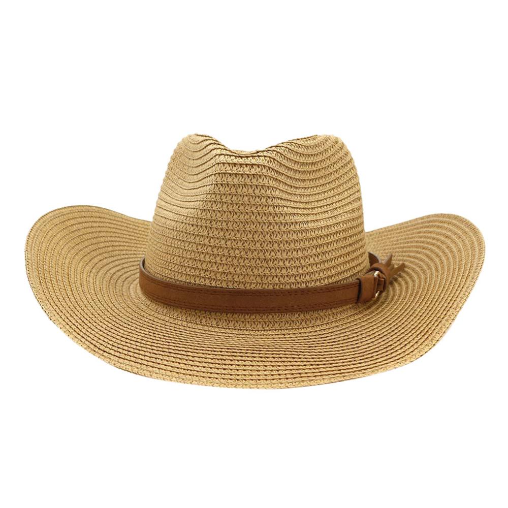Uropero nueva de ala ancha grandes campos sombreros de paja mujeres ahuecado playa sombreros de sol Fluff Floppy verano gorras Boater ED