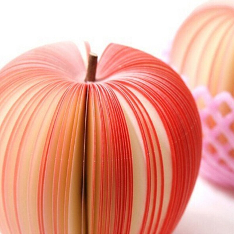 Cute Fruit Apple Note Memo Pads Portable Scratch Paper Notepads Post Sticky Apple Shape