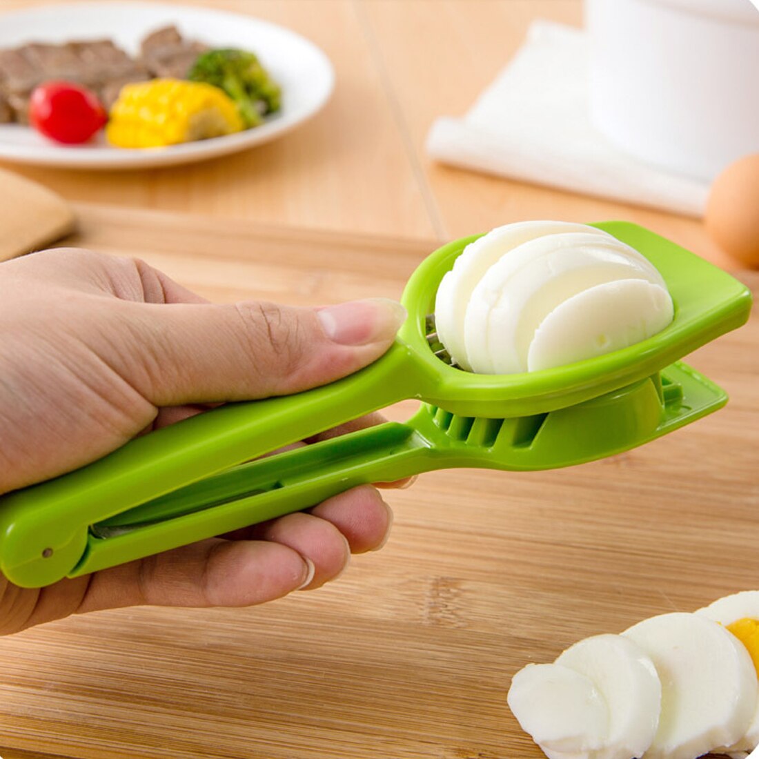 neue Ei Schneidemaschine Abschnitt Cutter Pilz Tomaten Cutter Multifunktions Küche Werkzeug Haus Zubehör