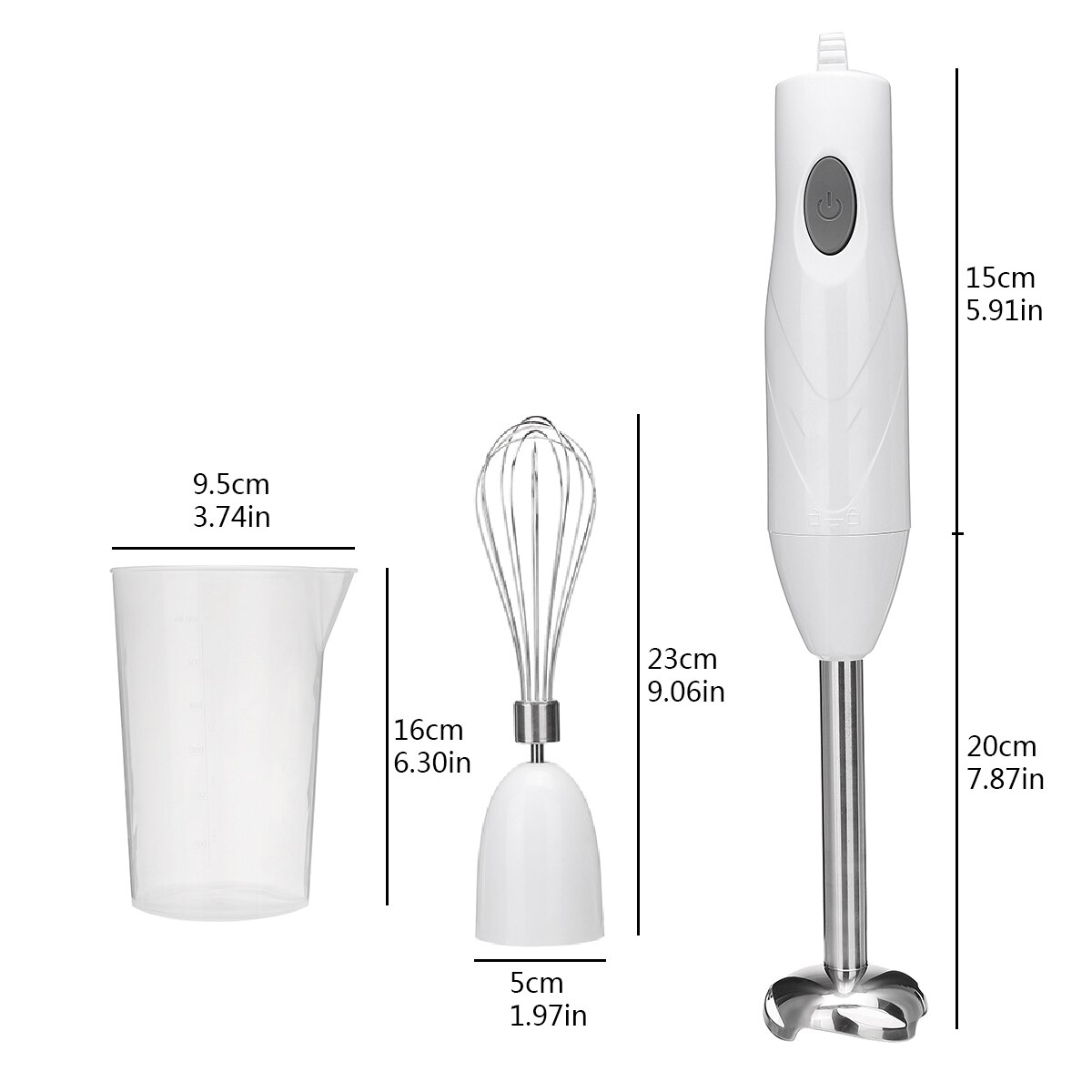 3 In 1 Portable Hand Blender 15000rpmSpeed Electric Blender Fruit Vegetable Nut Juice Smoothie Baby Food Kitchen Mixer Egg Whisk