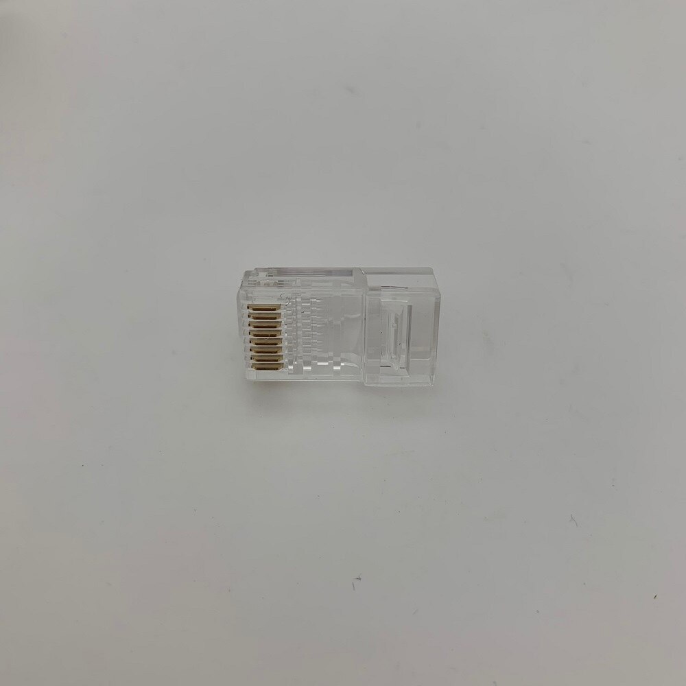 100Pcs Gold plated RJ45 Net Network Modular Plug Cat5 CAT5e Connector