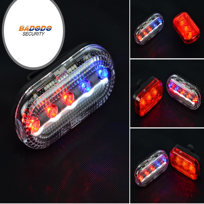 LED parpadeante hombro luz señal de advertencia para tráfico lámpara patrulla luz de advertencia de emergencia SOS luz hombro clip exhibicionista de alarma