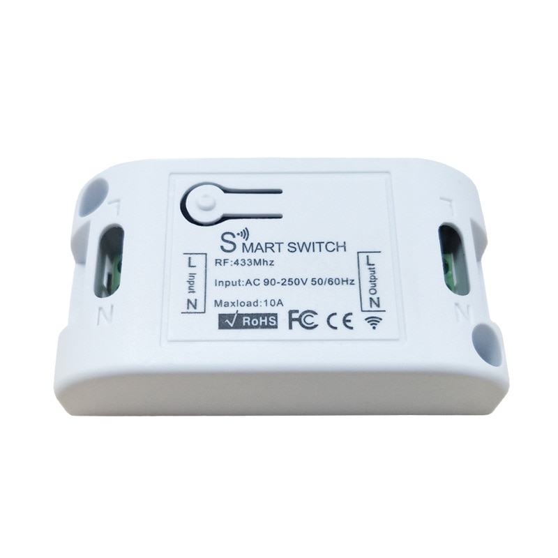 Interruptor táctil inalámbrico inteligente 1/2/3Gang 433Mhz RF interruptor de luz Panel inalámbrico Control remoto 10A/1100W transmisor receptor
