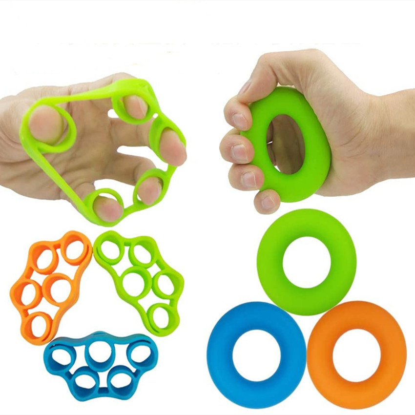 Pince à main en Silicone, extenseur de doigts, exercice de poignée de poignet, entraîneur de force, bandes de résistance, Fitness