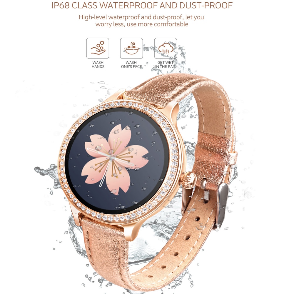 IP68 Smart Horloge Fitness Armband Activiteit Tracker Hartslagmeter Bloeddruk Sport Smartwatch Voor Vrouwen