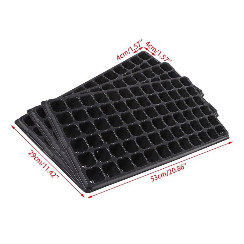 200 Holes Plastic Seedling Starter Trays Plant Flower Pots Nursery Grow Box Tray Plug Planting Planter Container