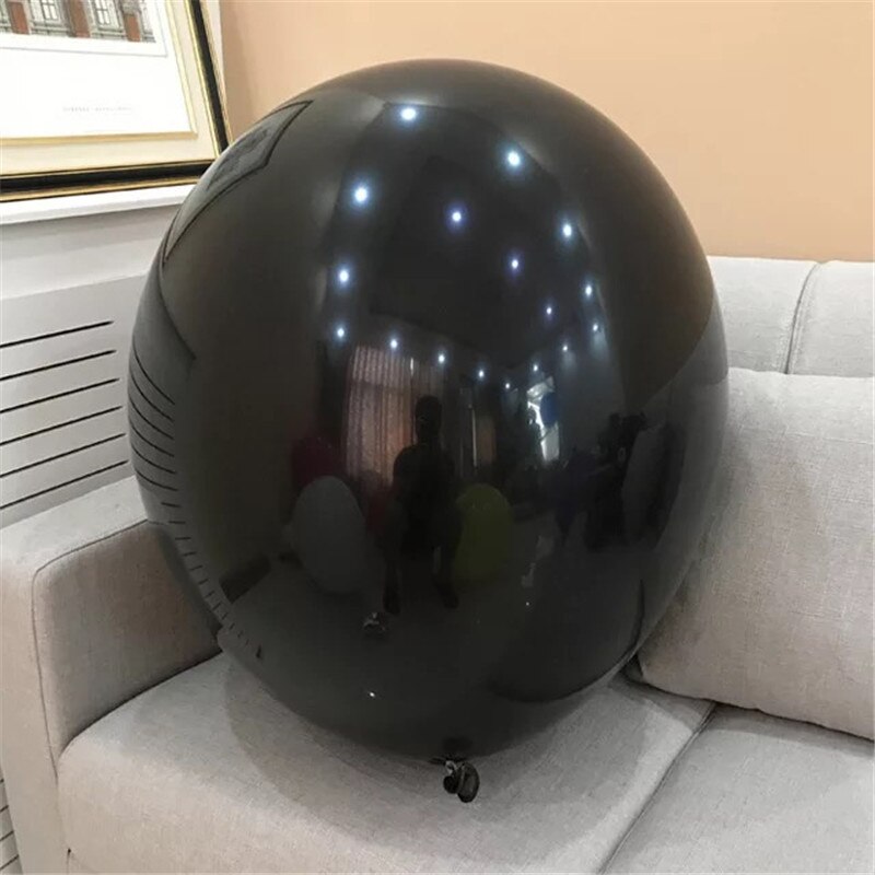 36inch Giant White Pink Latex Air Helium Balloon Big Round Inflable Golobs Wedding Birthday Party Decoration Baby Shower Balls: Black